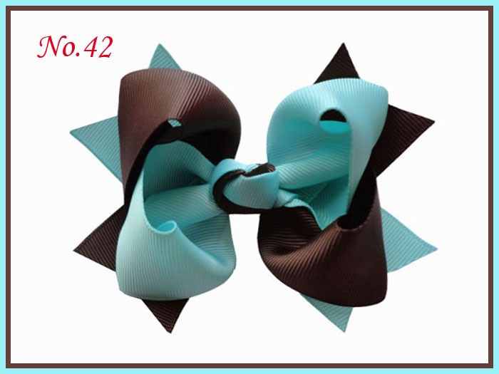 Girl Costume Boutique 4.5 Inch Tone Leaves Hair Bows